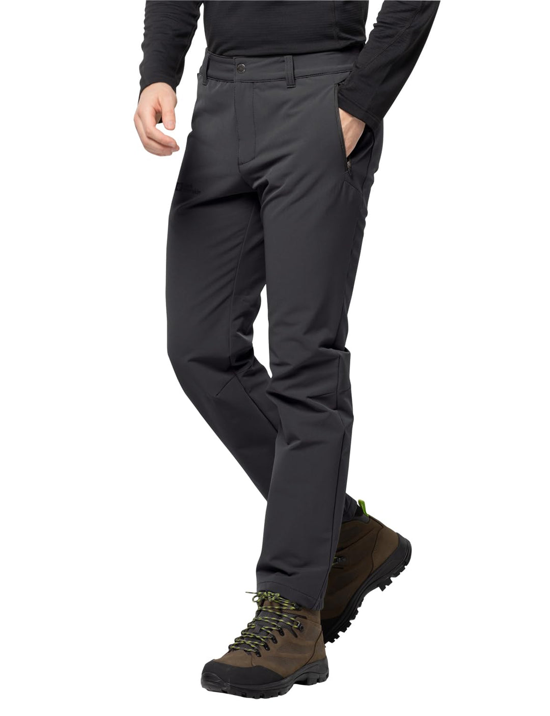 Jack Wolfskin Herren Wanderhose Activate Thermic Pants M 48 Schwarz, 48 Schwarz