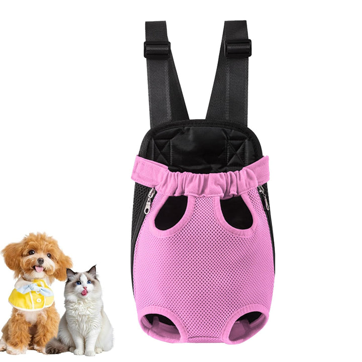 Hunde Rucksack für 2.5-3.5 kg, Verstellbare Welpen Haustier Rucksack Hund Tragetasche, Camping und R