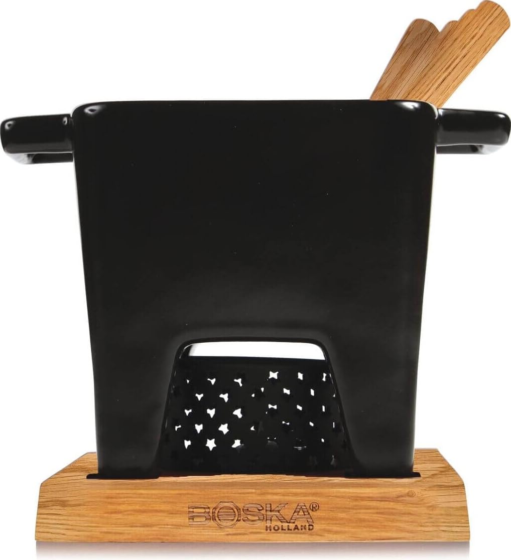Boska Tapasfondue Nero L - 600 ml - geeignet für Käsefondue
