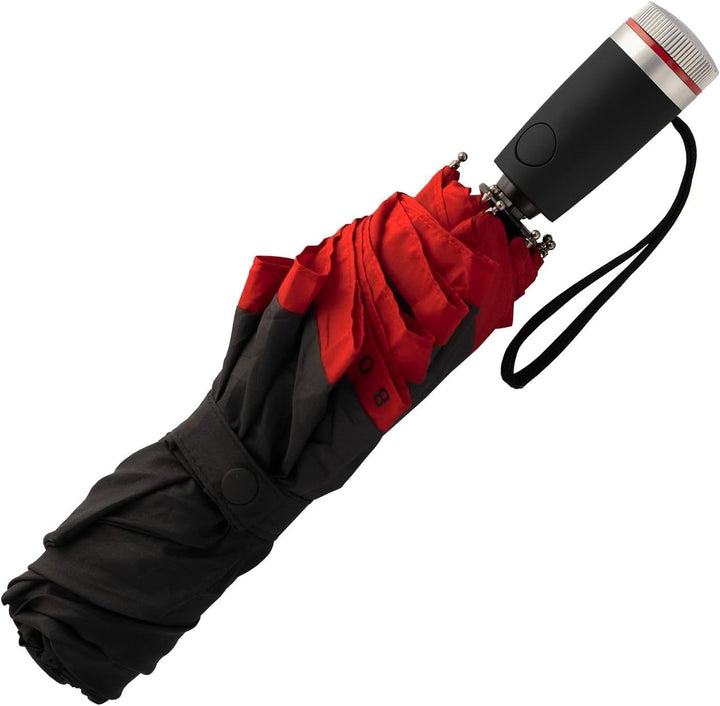 Hugo Boss Gear Regenschirm Taschenschirm aus Polyester in der Farbe Rot, Masse offen: Länge ca. 62 c