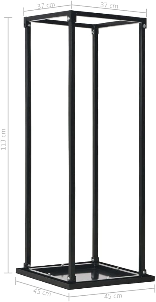 vidaXL Brennholzregal mit Boden Kaminholzständer Regal Kaminholzregal Kaminholzablage Feuerholzregal