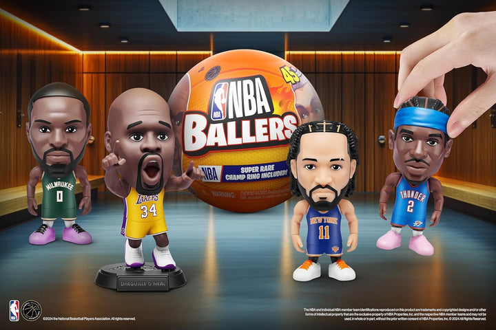 5 Surprise NBA Ballers, Serie 2 Sammelfigur von ZURU(2 Kapsel), Mehrfarbig/Meereswellen (Ocean Tides