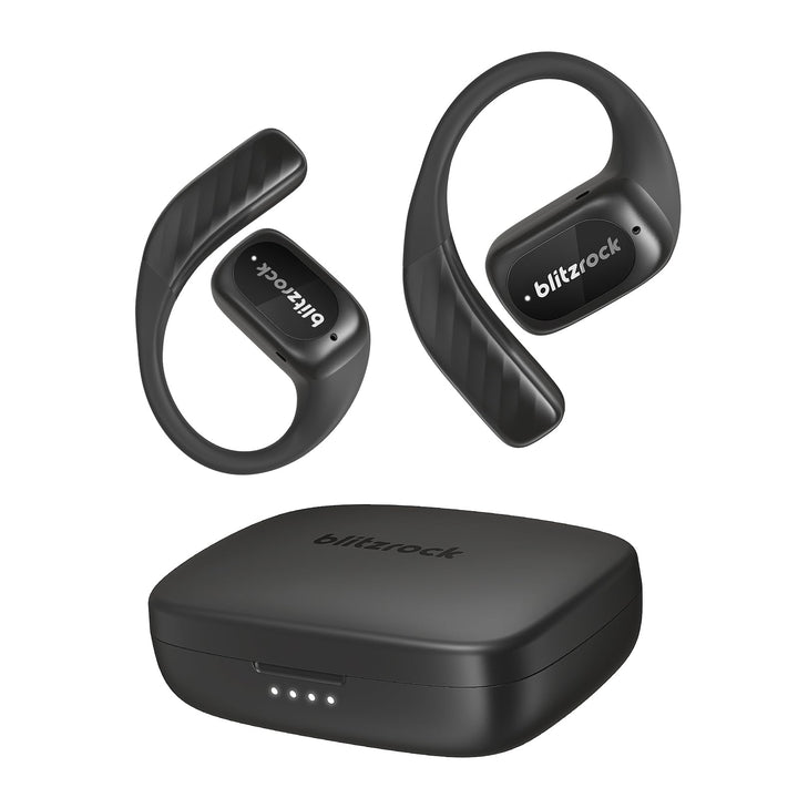 BlitzRock Open Ear Kopfhörer Kabellos Bluetooth 5.4 mit Ausgewogenem Sound, Weichem Ohrbügel, Krista