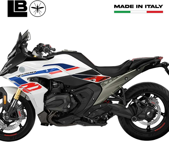 LABELBIKE 3D Motorrad Tankaufkleber kompatibel mit BMW | R1300RS, Seitenschutz aus Kunstharz, kratzf