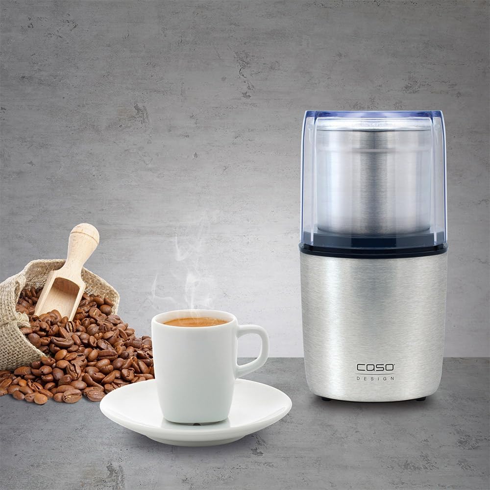 Caso 1830 Coffee Flavour - Elektrische Kaffeemühle zum mahlen von Kaffee, Espresso, Nüssen oder Gewü