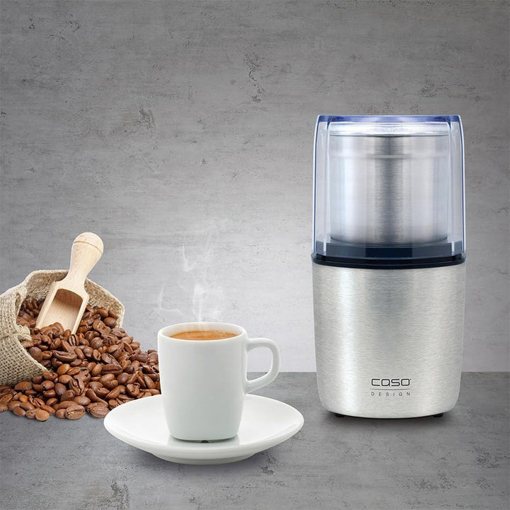Caso 1830 Coffee Flavour - Elektrische Kaffeemühle zum mahlen von Kaffee, Espresso, Nüssen oder Gewü