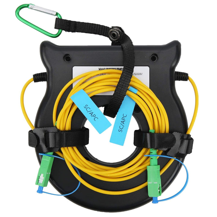 Fafeicy OTDR-Startkabel für Glasfaser, Singlemode 9 / 125um 500M OS2 SC/APC-SC/APC-Anschluss für Ver