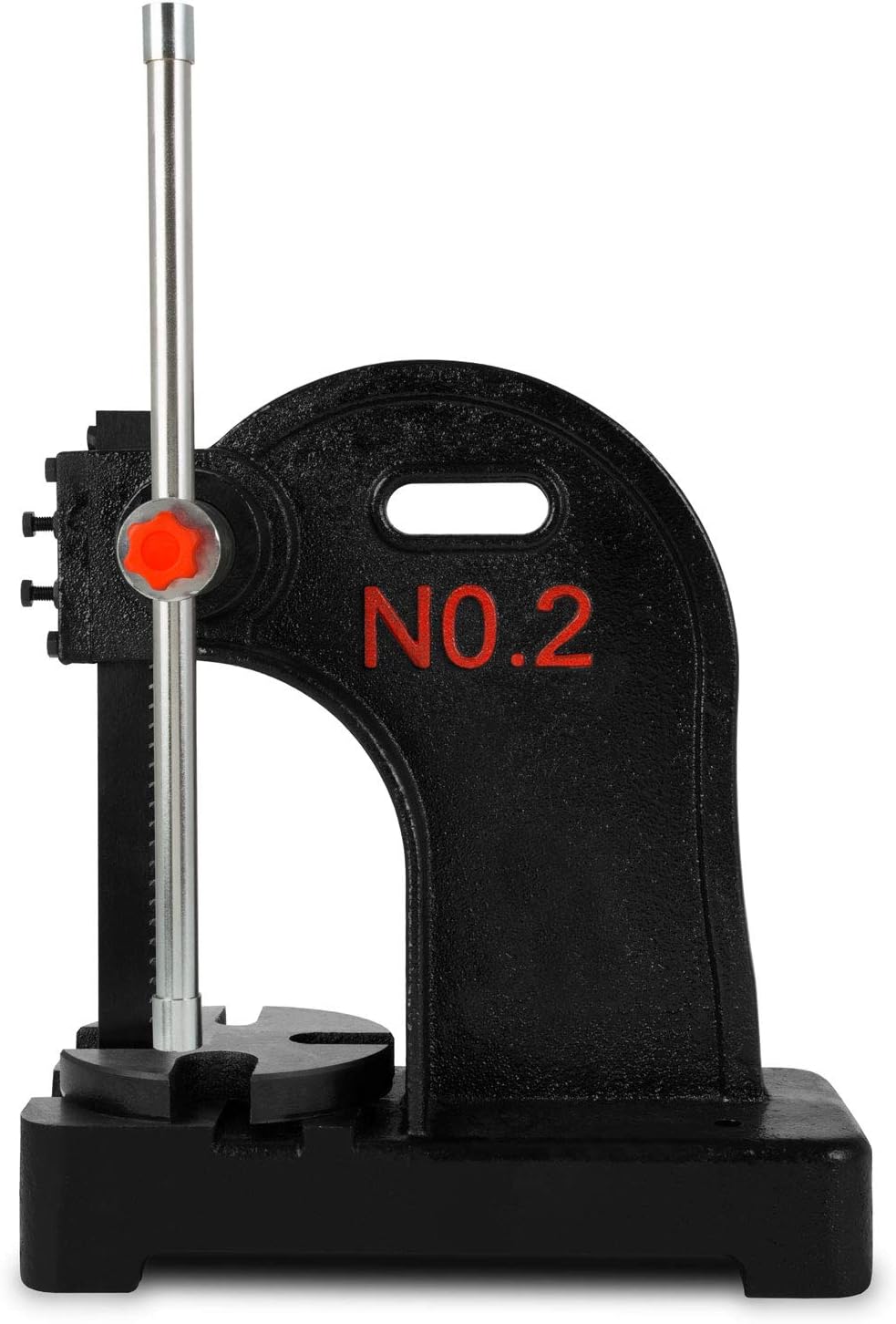 EBERTH Drehdornpresse Dornpresse Zahnstangenpresse mit 2T Presskraft, bis Werkstückhöhe 190mm, Ausla