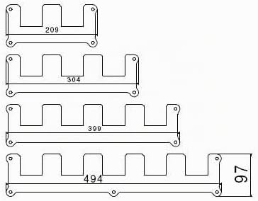 Wandhalterung passend für Bosch Pro­fes­sio­nal Akku 18V-LI Procore Wandhalter … (4 Akkus), 4 Akkus