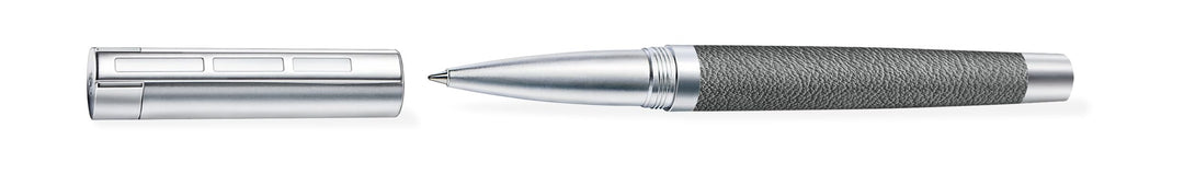 STAEDTLER Initium Corium Tintenroller, anthrazit Leder, M, schwarz, Made in Germany, mit edler Gesch