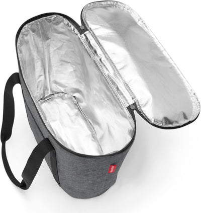 reisenthel thermoshopper Twist Silver – Kühltasche für den Einkauf oder das Picknick mit 2 Trageriem