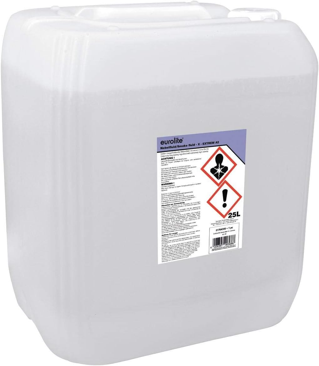 Eurolite Smoke Fluid -X- Extrem A2 25 Liter | Nebelfluid für Nebelmaschinen | Extrem hohe Dichte und