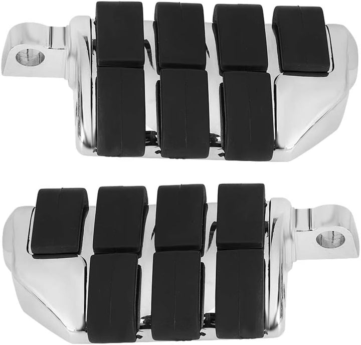 Highway Pegs Aluminium Chrom Fussrasten Fussrasten Trittbretter Refit Fusspedale Gummi Lion Paw Fuss