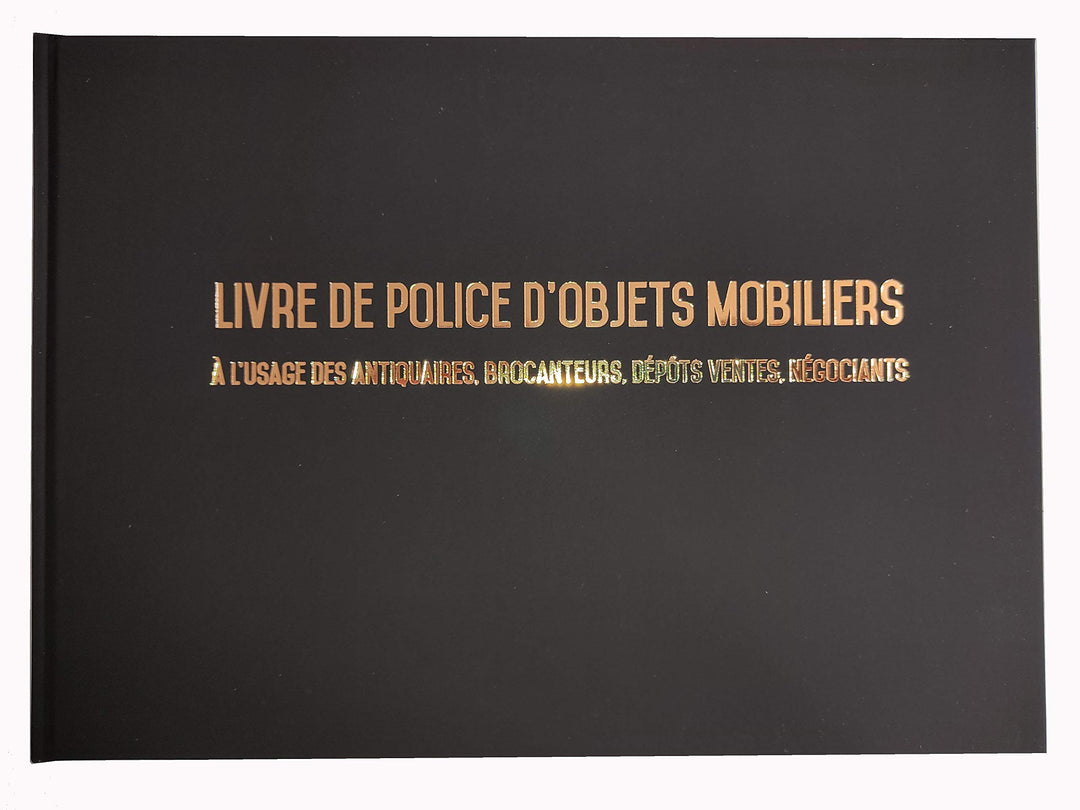 Registre spécial Antiquaire, Brocanteur - Livre de police d&