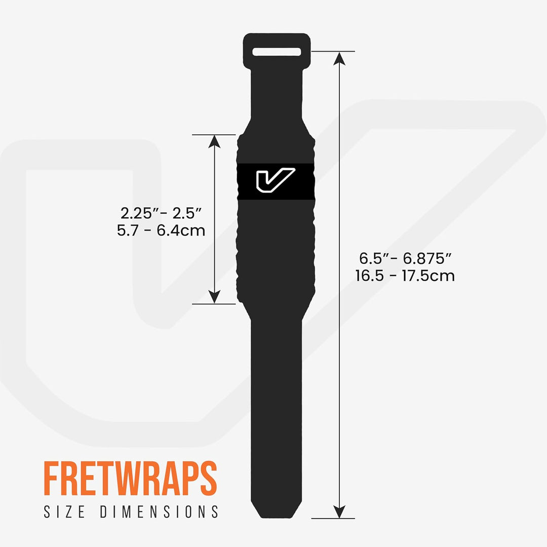 Gruv Gear FretWraps Saiten-Muter, gross, Schwarz, 3 Stück