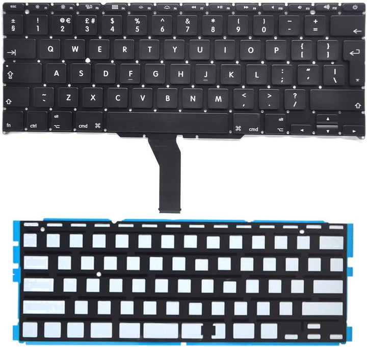 Padarsey Neue Laptop Schwarz Hintergrundbeleuchtung Tastatur UK Version QWERTY Kompatibel Für MacBoo