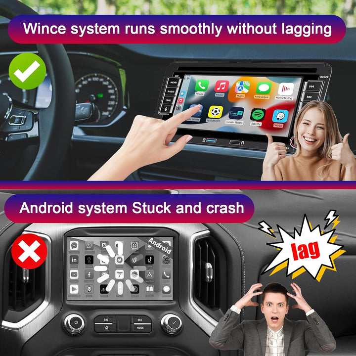 Wireless Carplay Autoradio für VW Golf 5 6 Polo T5 Tiguan Skoda Passat Jetta Caddy B6 B7 Touran Andr