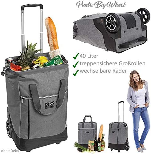Punta Big Wheel Einkaufsroller Einkaufswagen Shopping Trolley Einkaufstrolley Trolly 10303 + Thermot