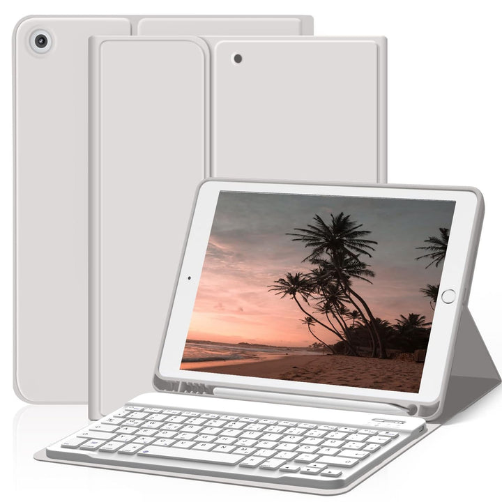 ZOYU Hülle mit Tastatur für iPad 9. Generation 2021/iPad 8. Generation 2020/iPad 7. Generation 2019,
