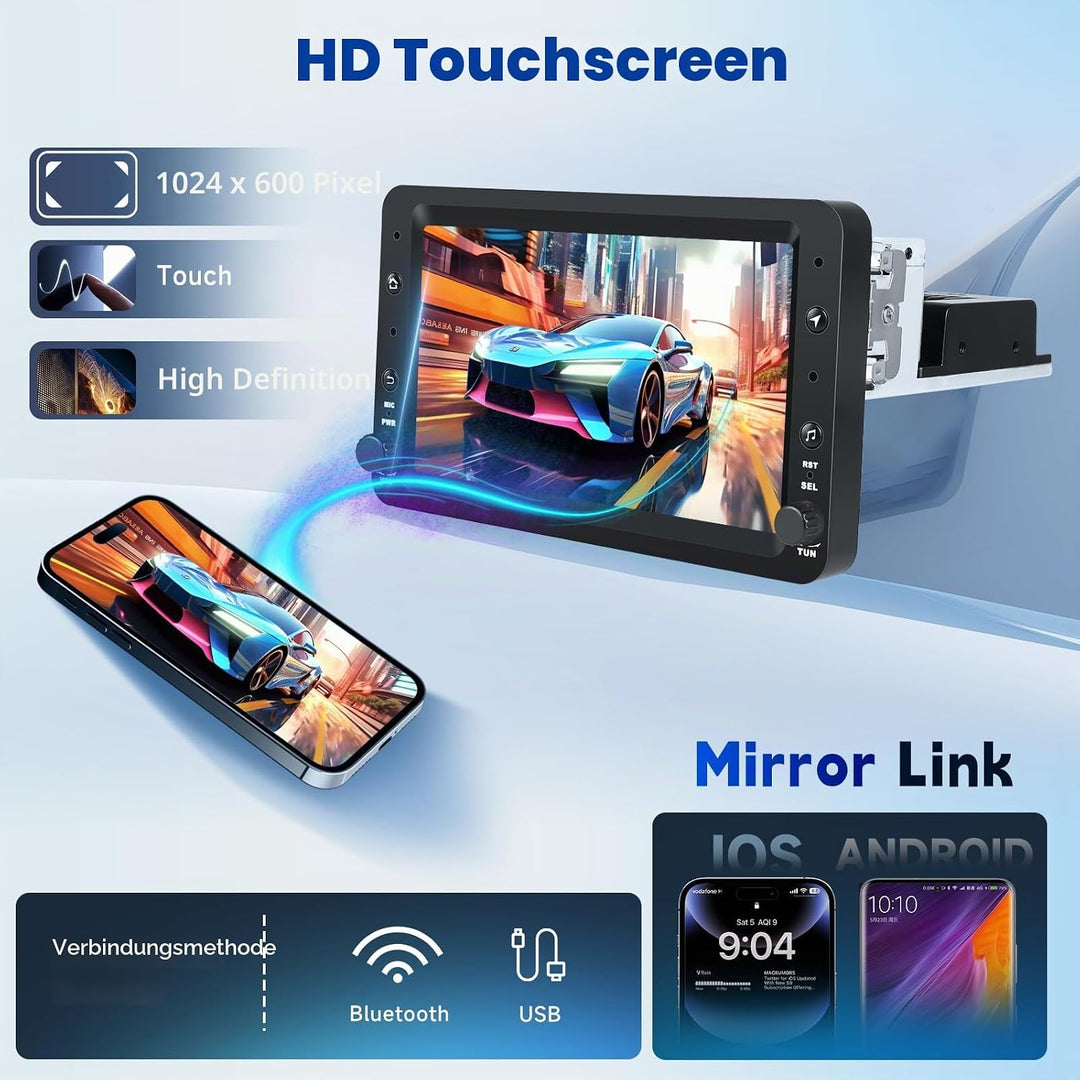 VECHTEL Autoradio 2G+64G Android 15 für Alfa Romeo 159 2004-2011, 7 Zoll HD Touchscreen Auto Radio m