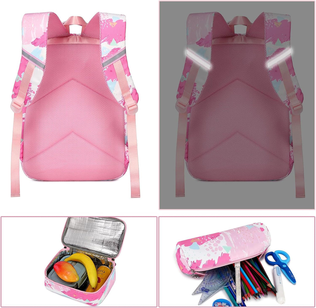 Schulrucksack Schulranzen Schultasche Sports Rucksack Freizeitrucksack Daypacks Backpack für Mädchen