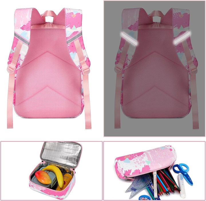 Schulrucksack Schulranzen Schultasche Sports Rucksack Freizeitrucksack Daypacks Backpack für Mädchen