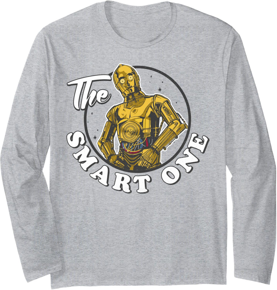 Star Wars The Last Jedi C-3PO The Smart One Text Langarmshirt