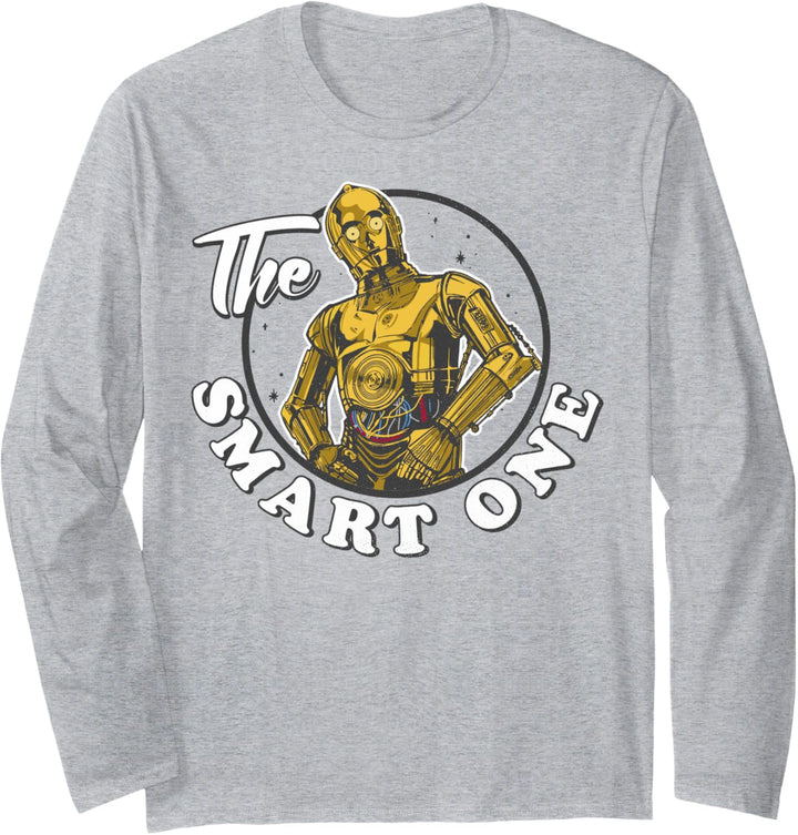 Star Wars The Last Jedi C-3PO The Smart One Text Langarmshirt
