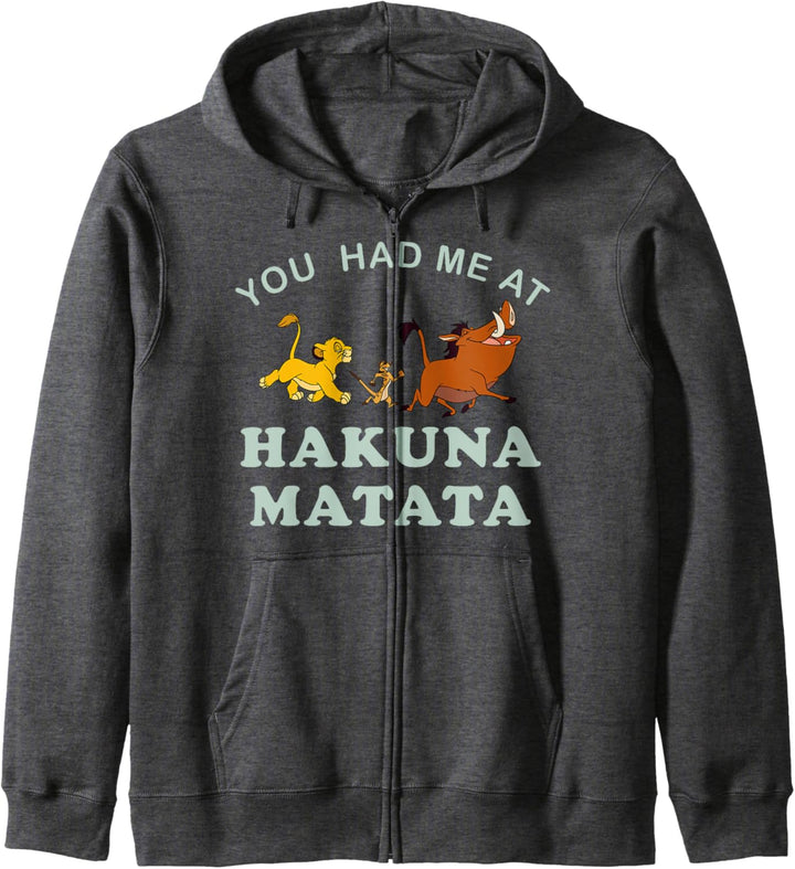 Disney Lion King You Had Me At Hakuna Matata Trio Kapuzenjacke