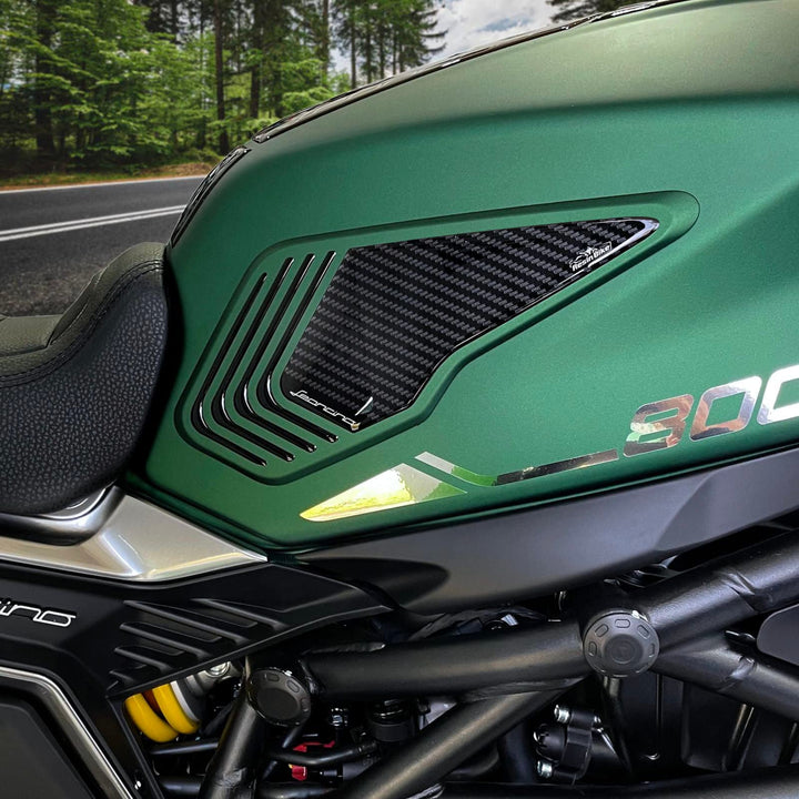 Resin Bike Aufkleber für Motorrad Kompatibel mit Benelli Leoncino 800 2022. Seitenschutz für den Tan