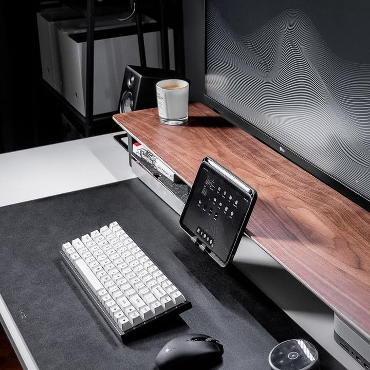 Raico Schreibtischregal Monitorständer Setup Cockpit Ergonomischer Dual-Screen-Riser Minimaler Schre