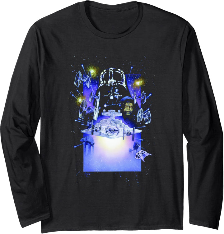 Star Wars: The Empire Strikes Back Group Shot Dark Portrait Langarmshirt