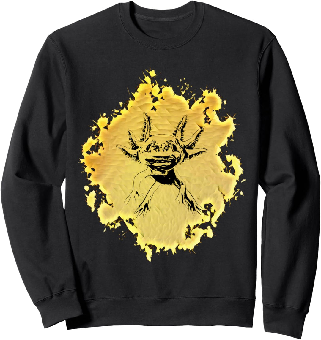 Axolotl Motiv Aquarium Amphibie Molch Sweatshirt