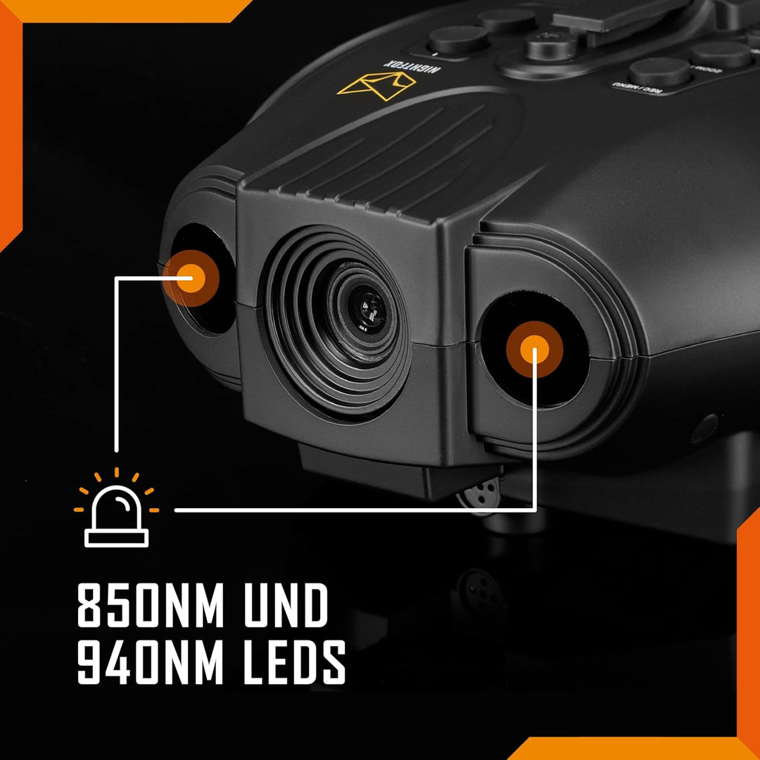 Nightfox Swift 2 Pro Nachtsichtgerät | Helm Montage | 1x Vergrösserung | 1080P HD Aufnahmefunktion |