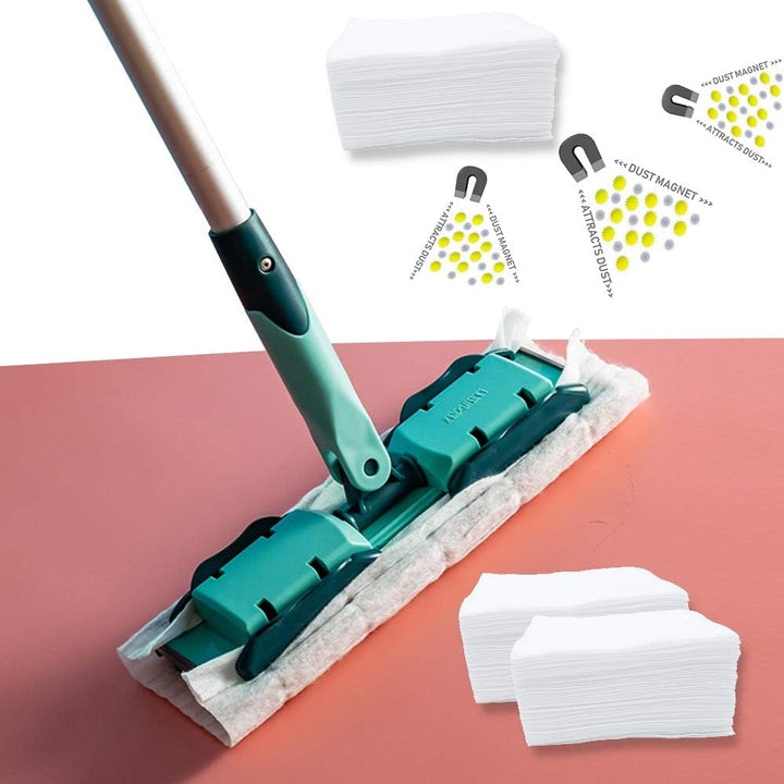 200 Tücher Bodenwischer Trockene Bodentücher, Wischer ideal gegen Staub, Tierhaare & Allergene, Bode