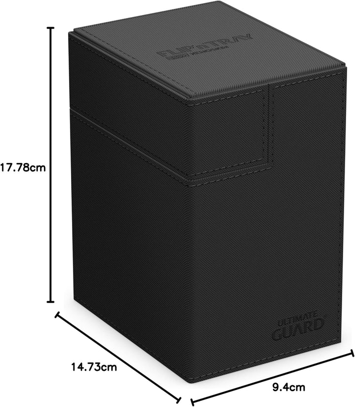 Ultimate Guard 133 Plus Xenoskin Flip n Tray Case, schwarz, Schwarz