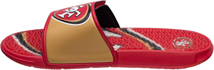 FOCO Commanders NFL Legacy Sport Slide Flip-Flops für Herren San Francisco 49ers 7-8 Colorblock Big