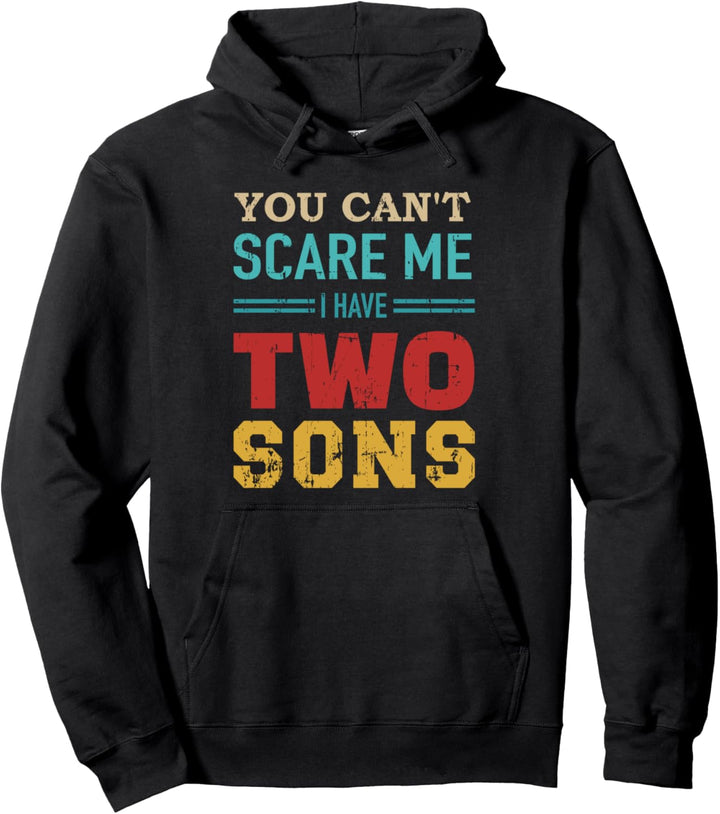 Nicht erschrecken Spruch zwei Söhne Mama Papa vintage Pullover Hoodie