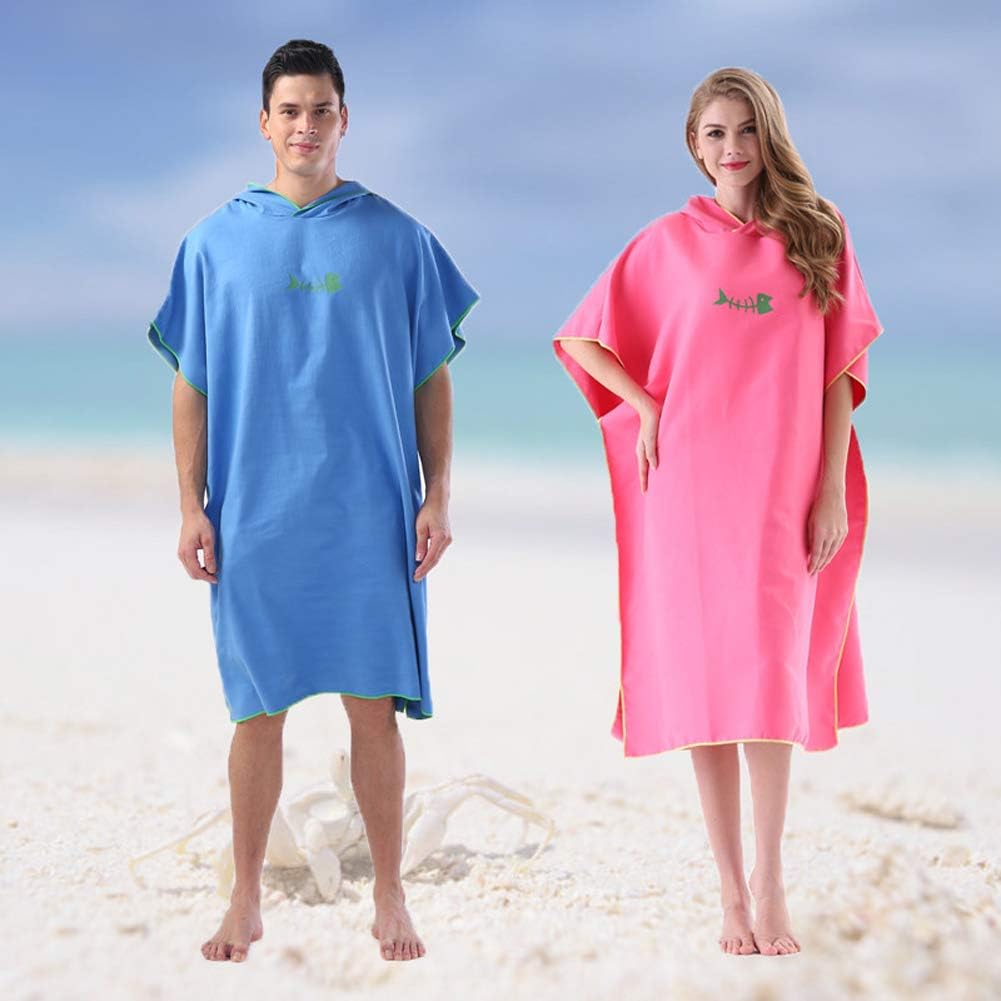 FADDARE Kapuzenhandtuch Poncho Adult Handtuch Ärmellose Wickel Robe Beach Tragbarer Mikrofaser Neopr