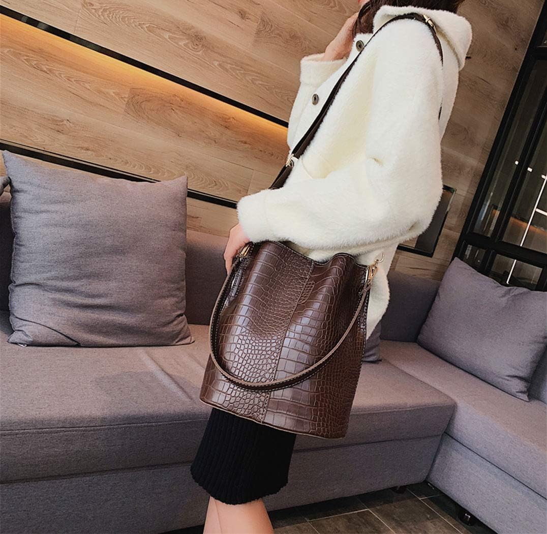 BUKESIYI Damen Tasche Umhängetasche Handtasche Frauen Klein Schultertasche Weekender Lack PU Leder C