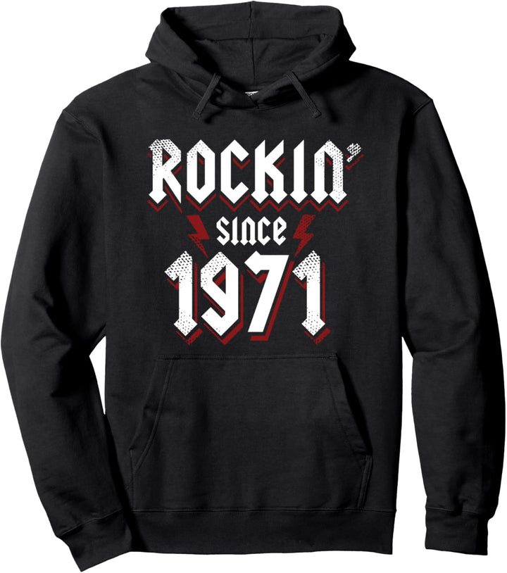 Rockin Since 1971 52 Jahre alte Rockmusik 52. Geburtstag Pullover Hoodie