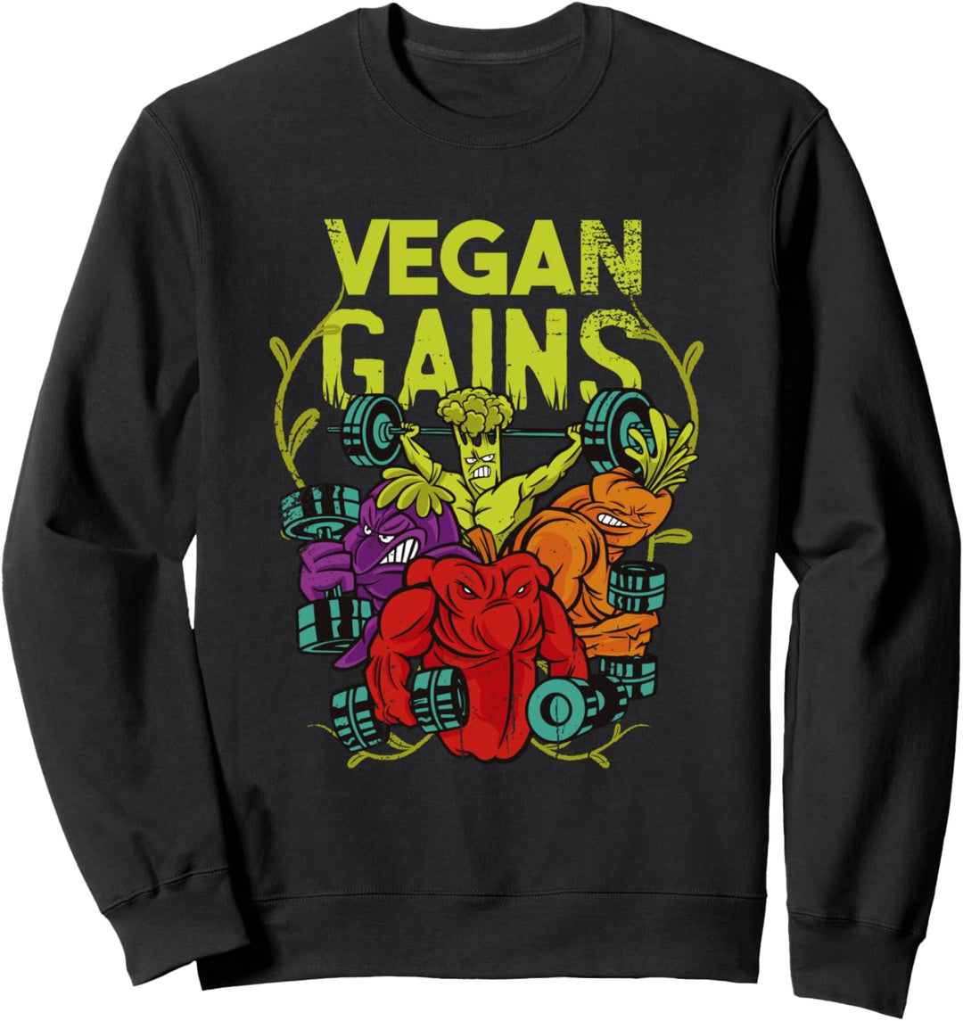 Vegan Gains Vegetarisch Sweatshirt