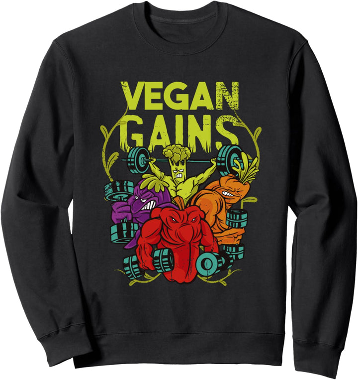 Vegan Gains Vegetarisch Sweatshirt