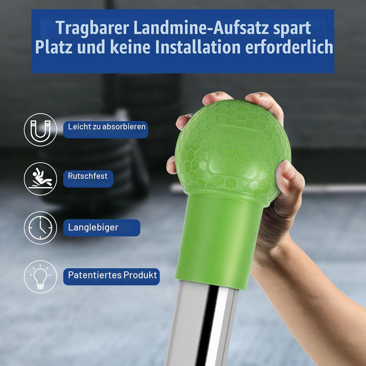HXD-ERGO Landmine Aufsatz für Langhantel, Langhantel Zubehör Landmine Base Griffe für 2" Olympiastan