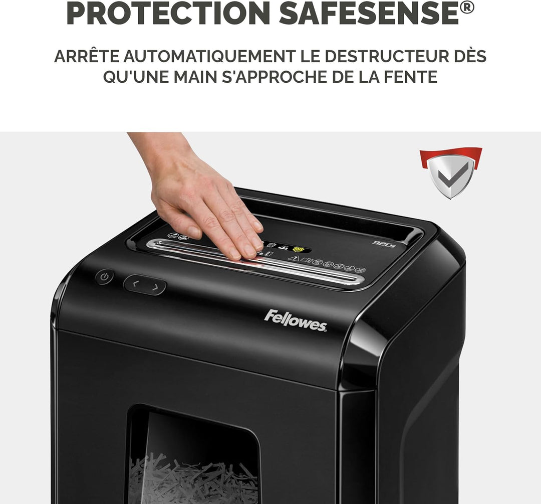 Fellowes 92Cs Partikelschnitt Aktenvernichter ((P-4) 18 Blatt, für 1-3 Nutzer im Büro oder Home Offi