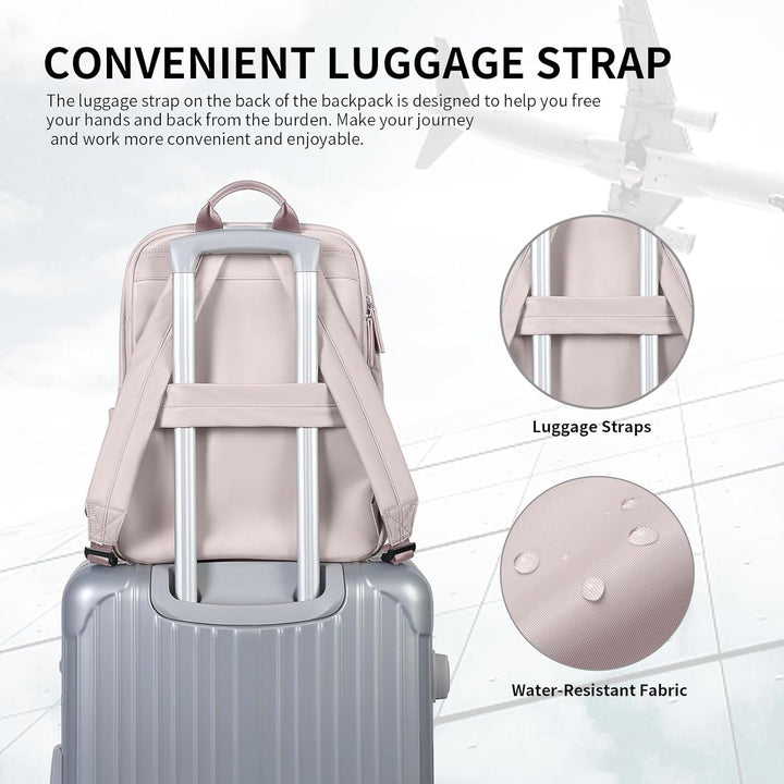 GOLF SUPAGS Laptop Rucksack Damen Elegant 14 Zoll Schulrucksack Herren Tagesrucksack Wasserdicht Sch