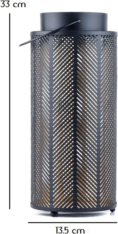 Marrakesch 2er Set Gartenwindlicht Windlicht 33 cm und 25 cm | Windlichter für Draussen Arvid gross