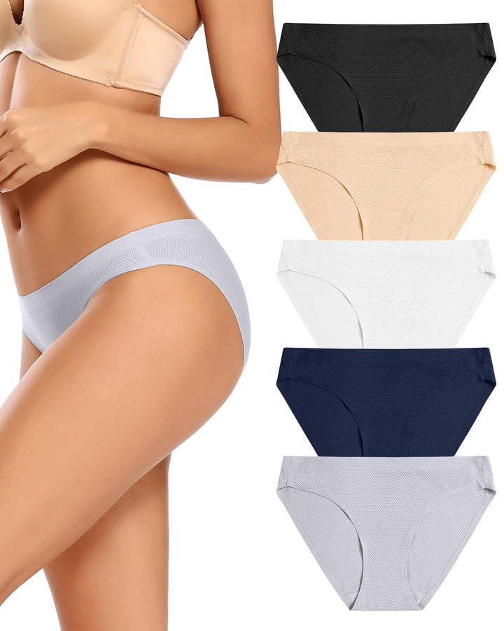 VOENXE Unterhosen Damen Nahtlose,Seamless Slips Unterwäsche Panty,Ohne Naht Frauen Stretch Bikini,No