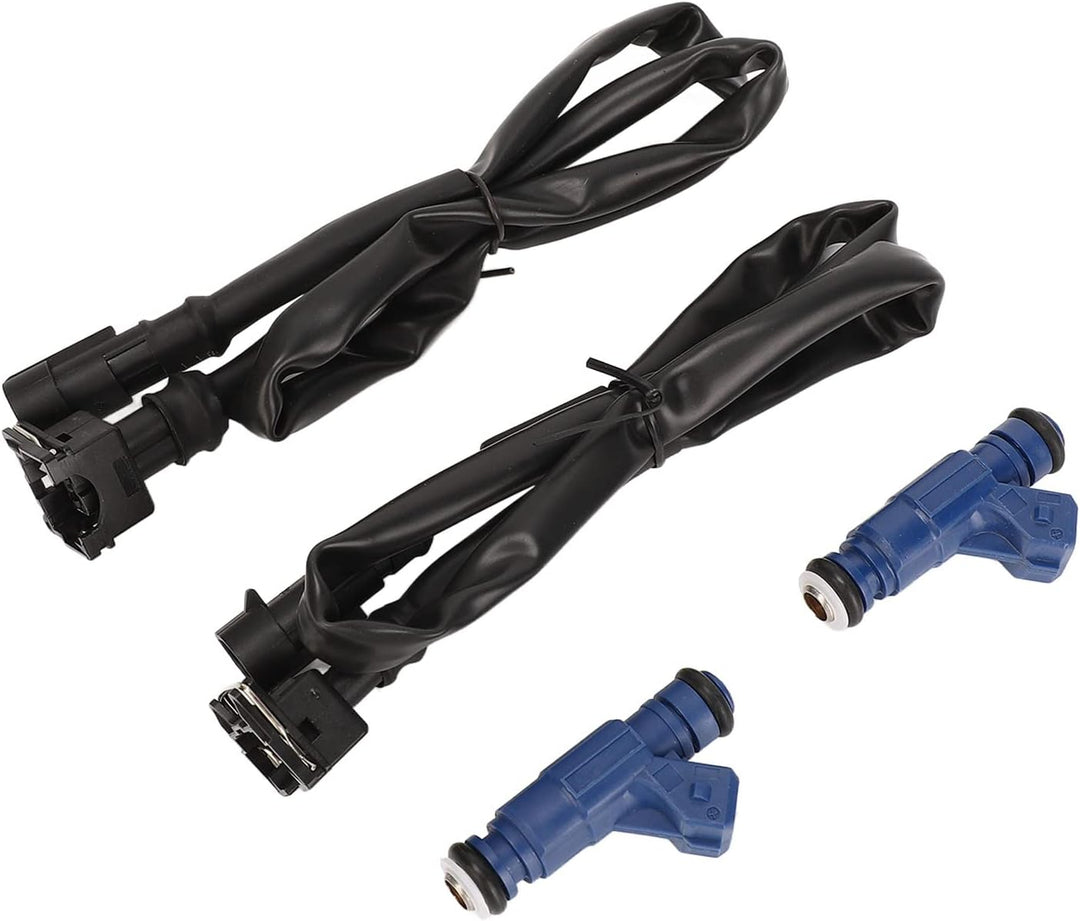 Qiilu 1202863 Einspritzdüsen-Set mit Zopfkabelbaum für Polaris Ranger 700 2005-2009 für Polaris RZR