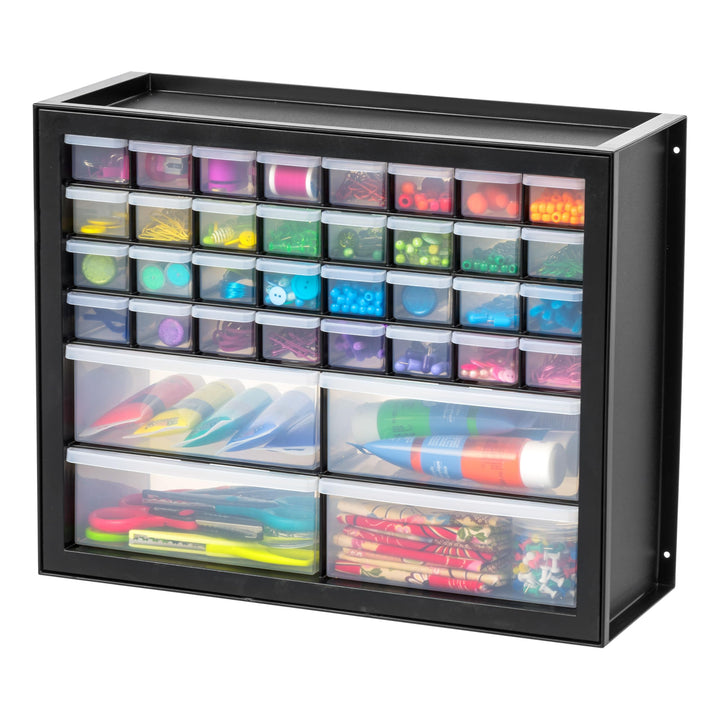 IRIS USA Schrauben-Organizer, Hardware-Aufbewahrungs-Organizer, Schrank mit 36 Schubladenteile, Kuns